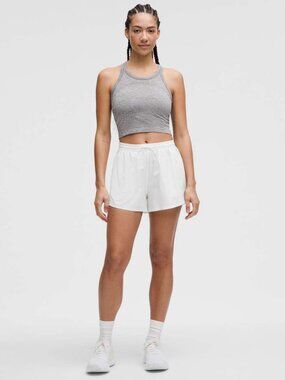 NWT LULULEMON 3" Pace Rival High-rise Shorts - White Size 14